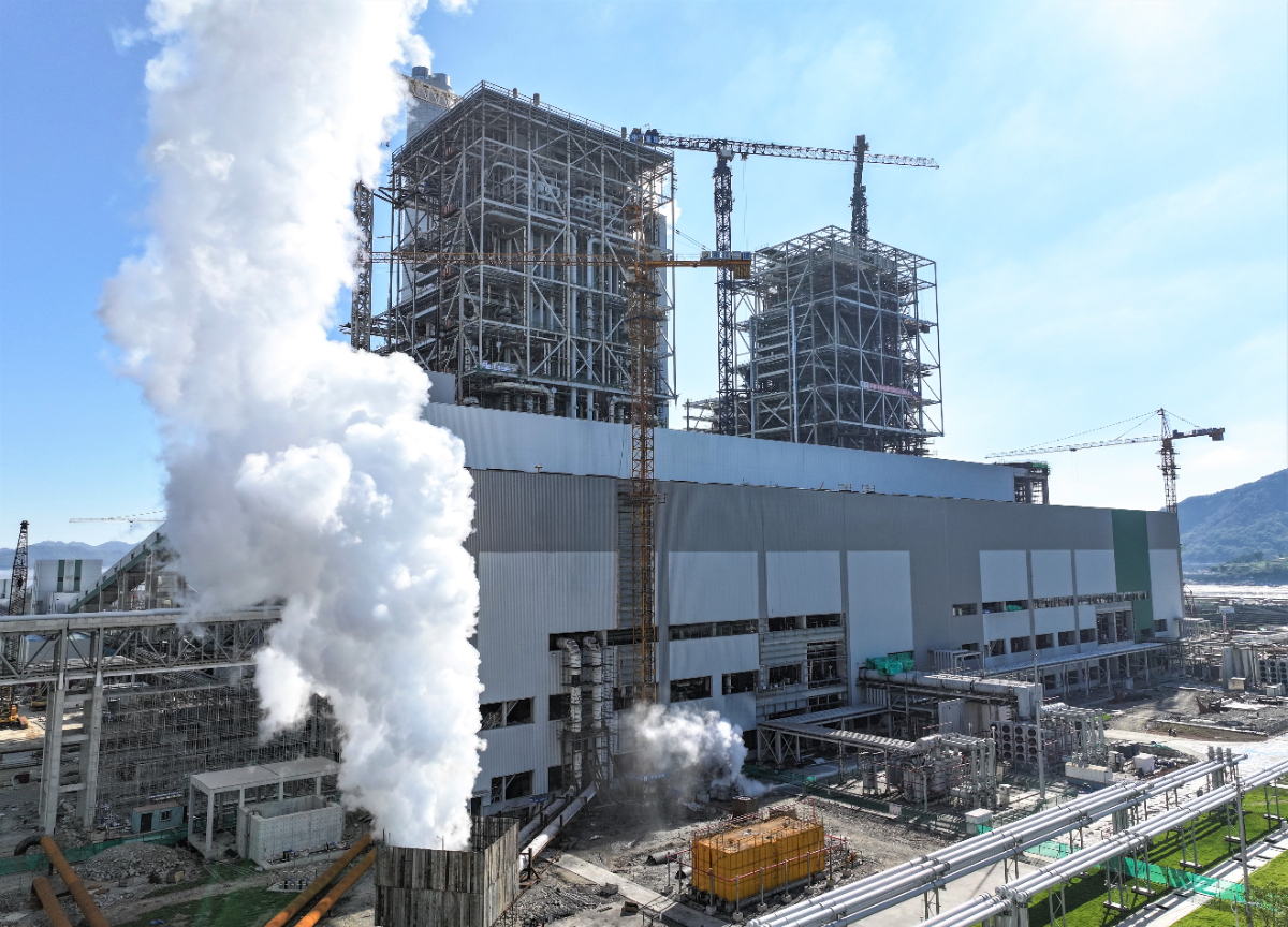 高質(zhì)量發(fā)展看“浙”里 | 浙能臺二電二期擴建工程3號機組沖管工作圓滿完成